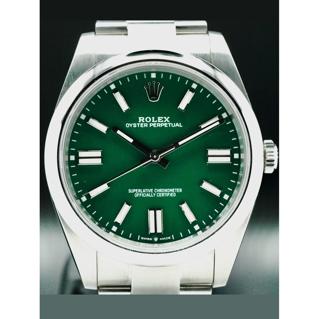 Rolex Oyster Perpetual 41 Green 210000066536 41 mm kol saati