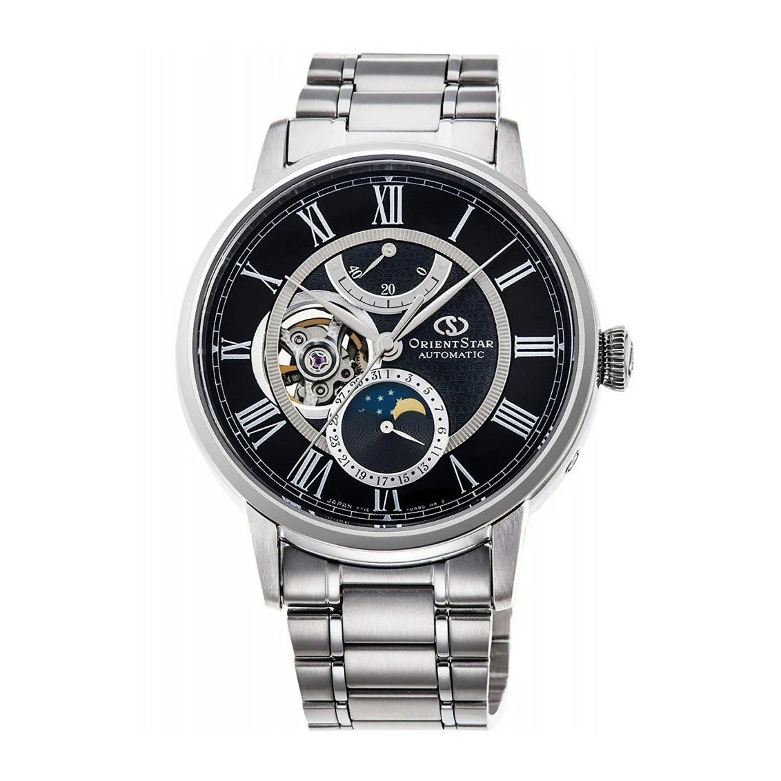 Orient Star Moon Phase ORRE-AM0004B 41 mm kol saati