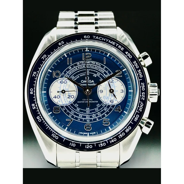 OMEGA Speedmaster Chronoscope 43mm Blue Dial on Bracelet 210000043074 kol saati
