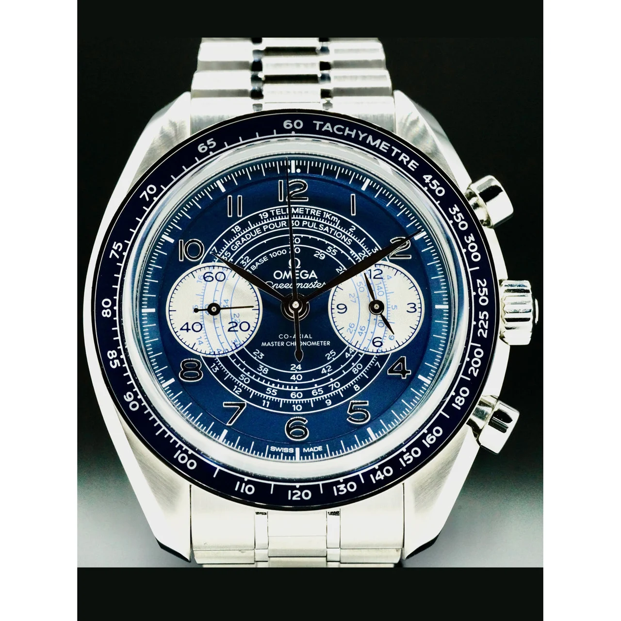 OMEGA Speedmaster Chronoscope 43mm Blue Dial on Bracelet 210000043074 43 mm kol saati