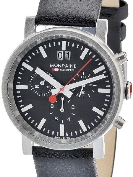 Mondaine Railways Quartz Chronograph with Date #A690-30304-14SBB kol saati
