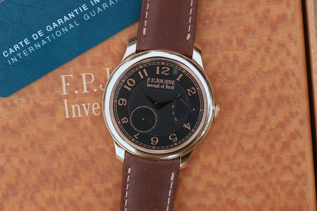 F.P. Journe Chronometre Souverain “CS” Boutique Rose Gold/Bl kol saati