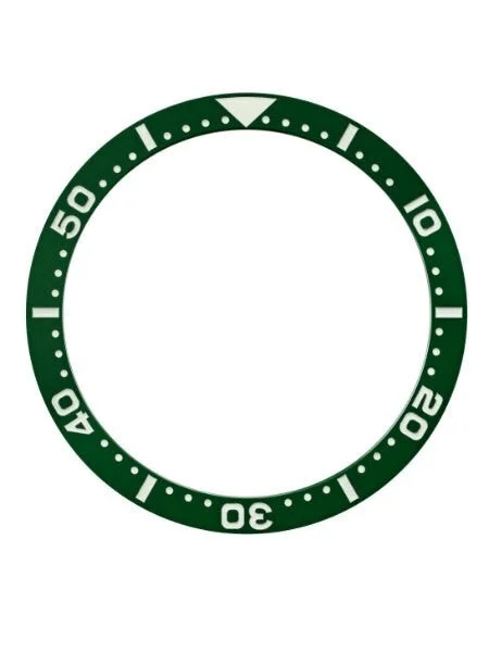 Islander Green Ceramic Luminous Bezel Insert for Seiko SKX007, SKX009, SKX011 #C27 kol saati