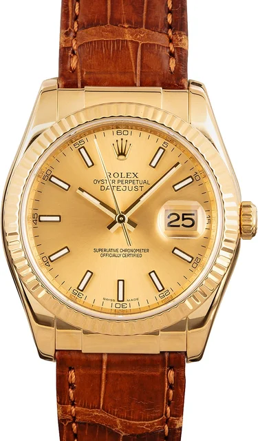 Rolex Datejust 116138 Leather kol saati
