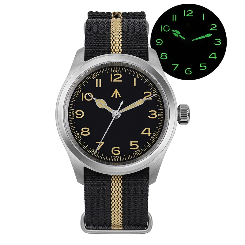 MILITADO Field Watch ML08 O-二手代发-Nancy-4157 38 mm kol saati