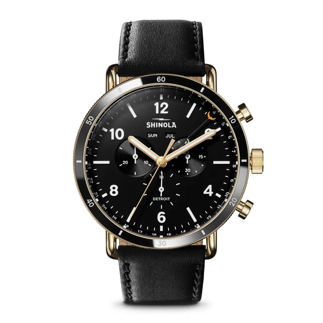 Shinola Canfield S0120109248-1-MtBlk-45-USA kol saati
