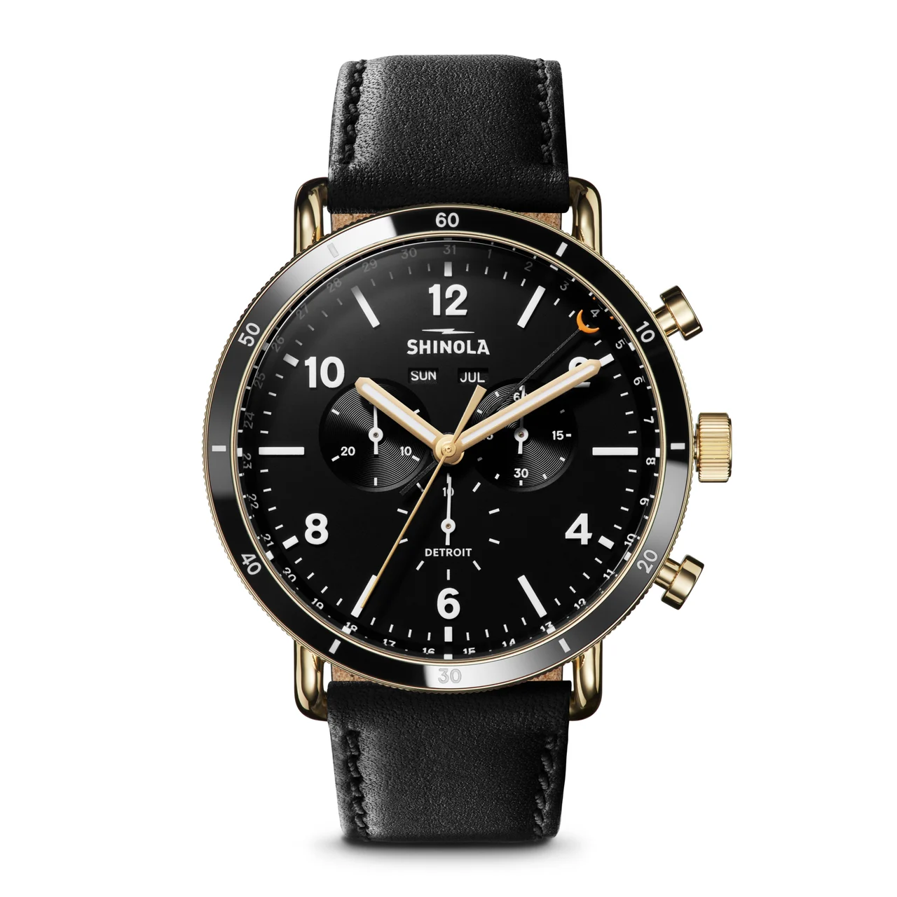 Shinola Canfield S0120109248-1-MtBlk-45-USA 45 mm kol saati