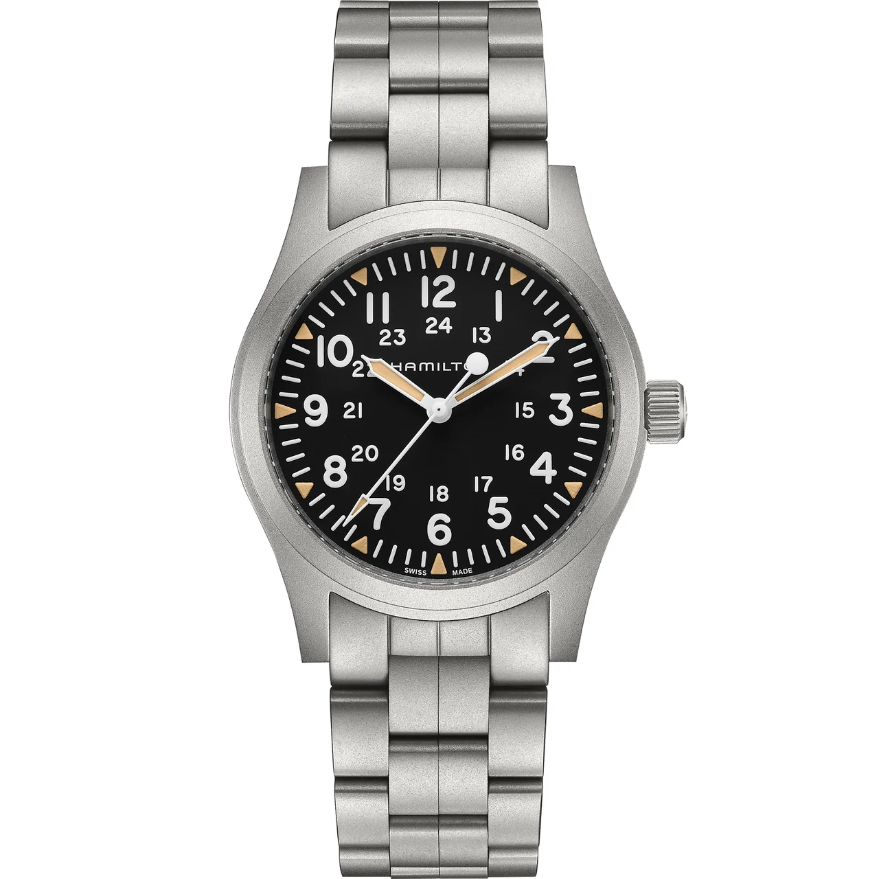 Hamilton Khaki Field Mechanical 42mm H69529133 42 mm kol saati