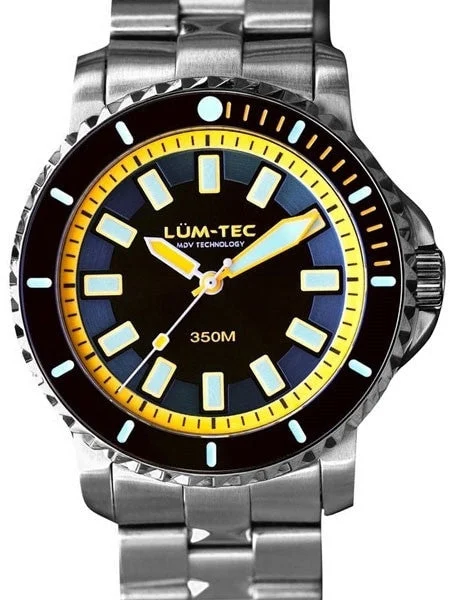 Lum Tec Lum-Tec 43mm Swiss Automatic, Anti-Magnetic 350 meter Dive Watch #350M-3 kol saati