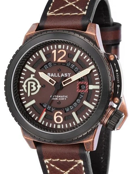 Ballast Trafalgar Automatic Watch with Unique Bezel System #BL-3133-07 kol saati