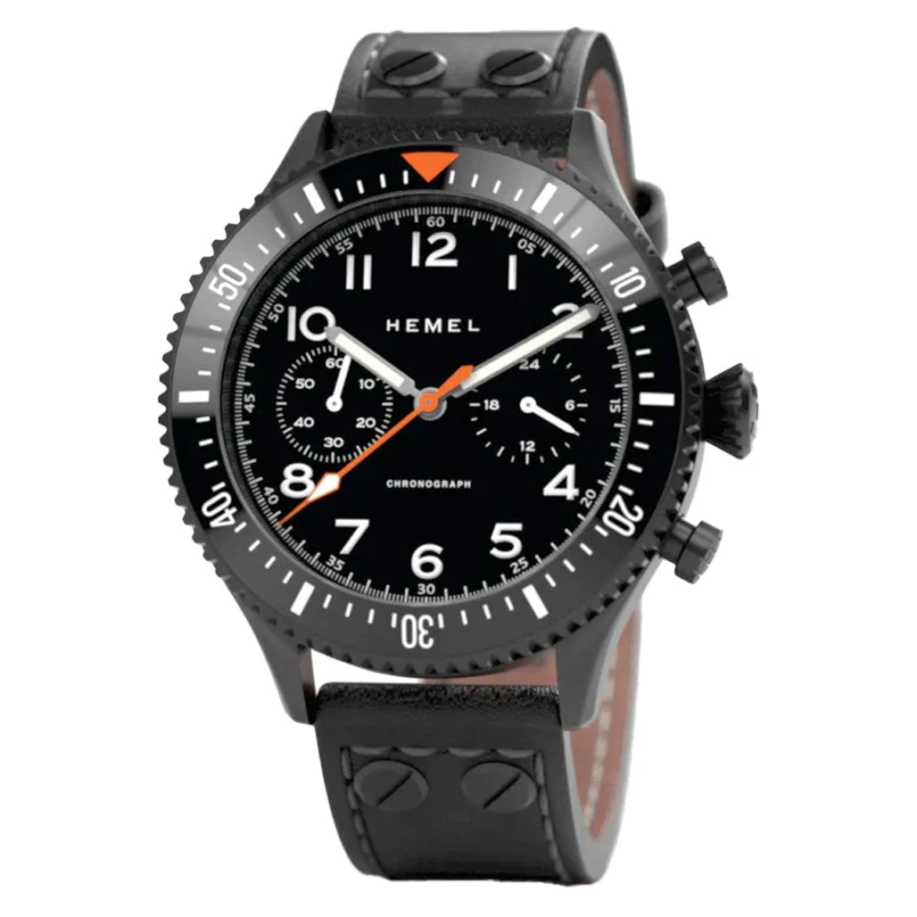 Hemel Mecaquartz Chronograph with 60 Minute Bezel #HF3NO kol saati