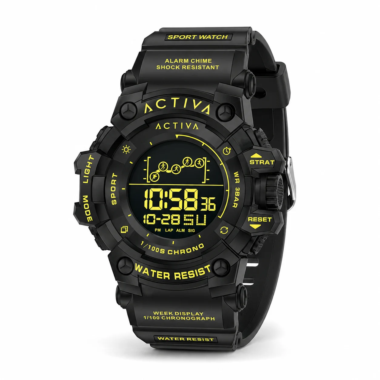 Activa Summit X Invicta Digital Watch - 50mm. Black (ACW8082-026) 50 mm kol saati