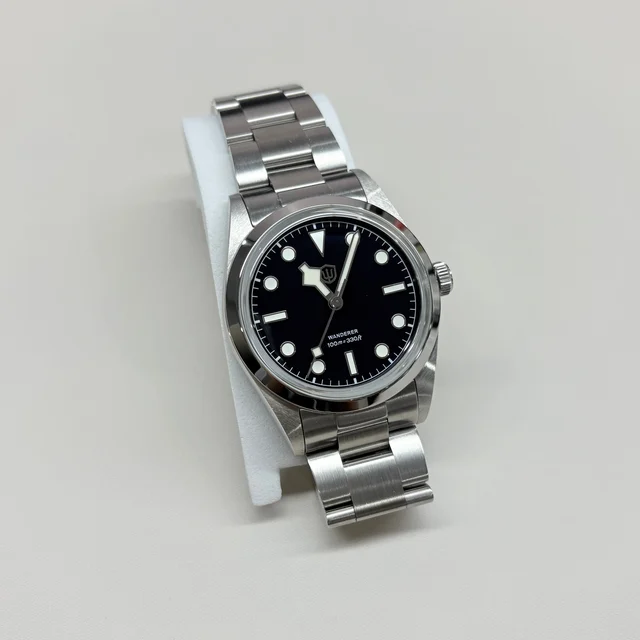 Watchdives Pioneer VH31 Men Watch 国内二手/娜姐给货/Watchdives-WD1016C-小号-搪瓷深蓝-银钉雪花针-K1镜-VH31-螺丝带五