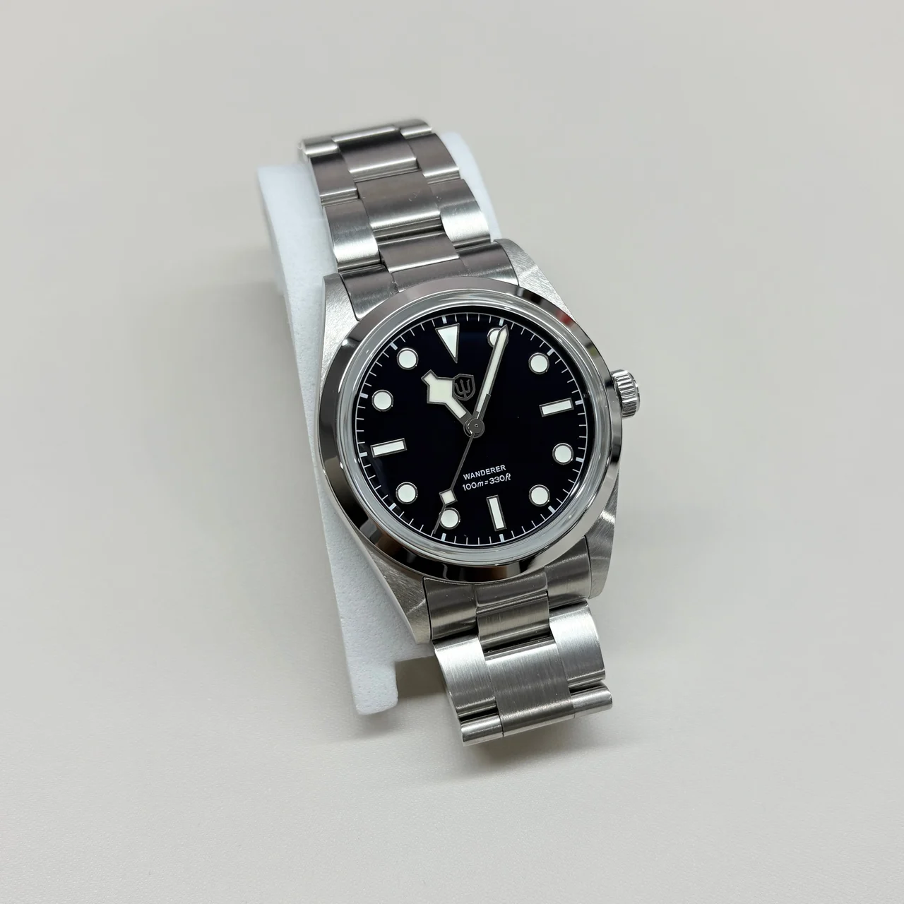 Watchdives Pioneer VH31 Men Watch 国内二手/娜姐给货/Watchdives-WD1016C-小号-搪瓷深蓝-银钉雪花针-K1镜-VH31-螺丝带五孔扣-JESSIE 37 mm kol saati