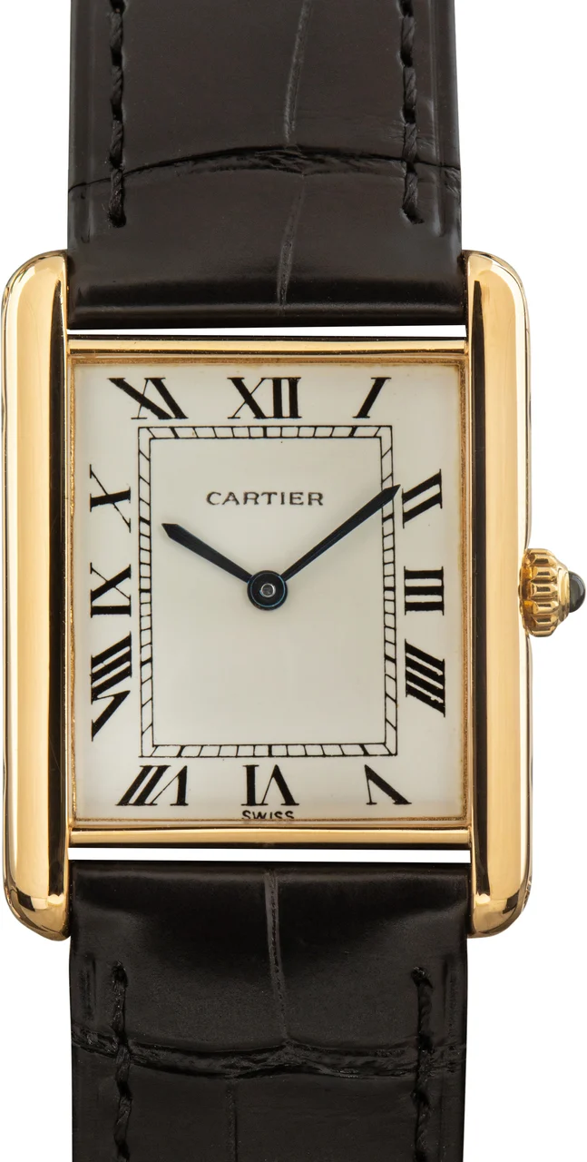 Cartier Tank Ref 1140 18k Yellow Gold kol saati