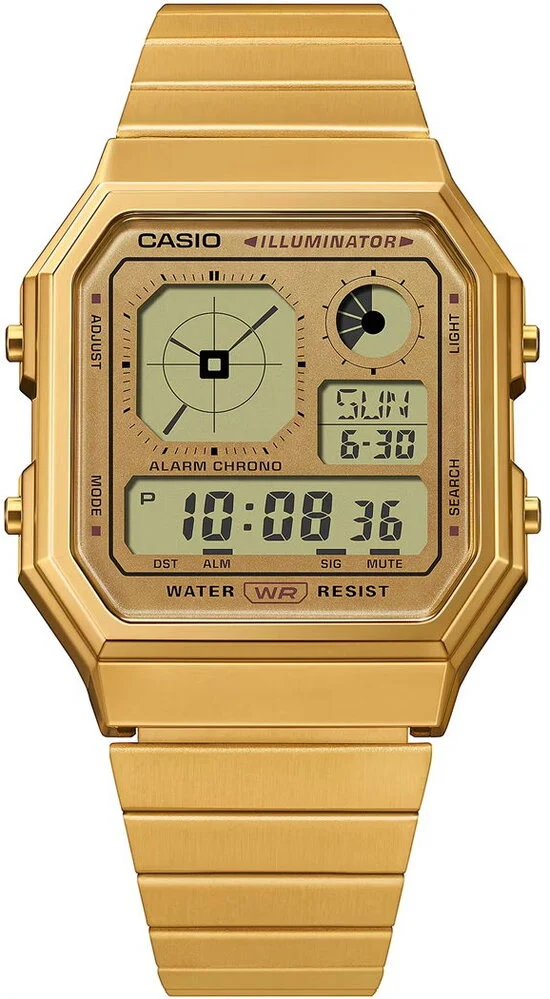 Casio Retro A130WEG-9ADF 33.9 mm kol saati