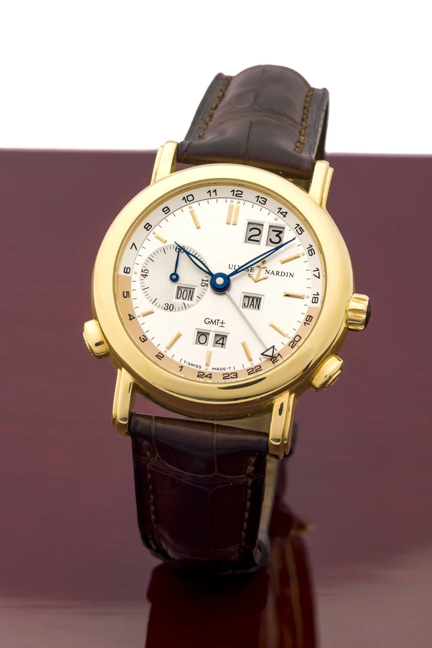 Ulysse Nardin Perpetual Gmt, Yellow Gold 326-22 kol saati