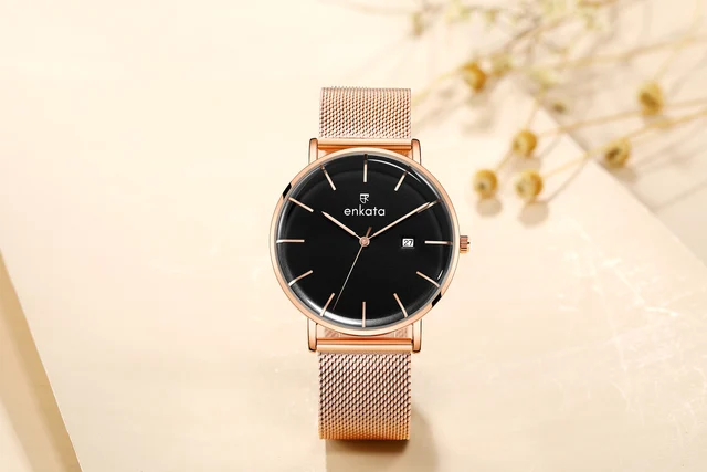 Enkatawatches Avior Black kol saati