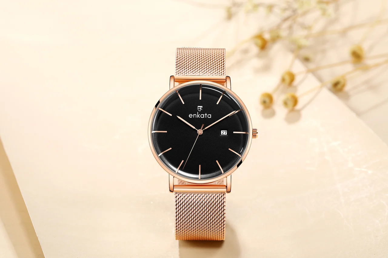 Enkatawatches Avior Black 40 mm kol saati