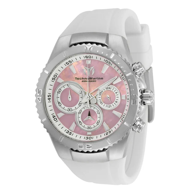 Technomarine Manta Sea Watch w/ Mother of Pearl Dial - 40mm, White (TM-220076) kol saati