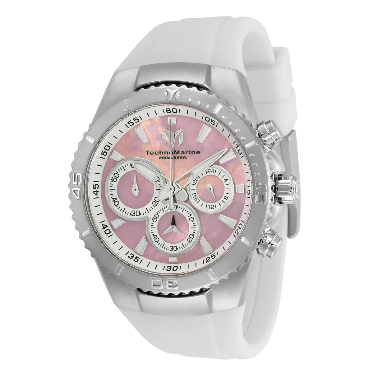 Technomarine Manta Sea Watch w/ Mother of Pearl Dial - 40mm, White (TM-220076) 40 mm kol saati