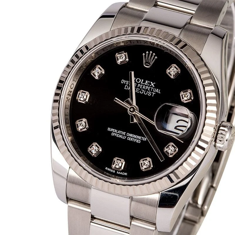 Rolex Datejust 116234BKDO Black Dial 36 mm kol saati