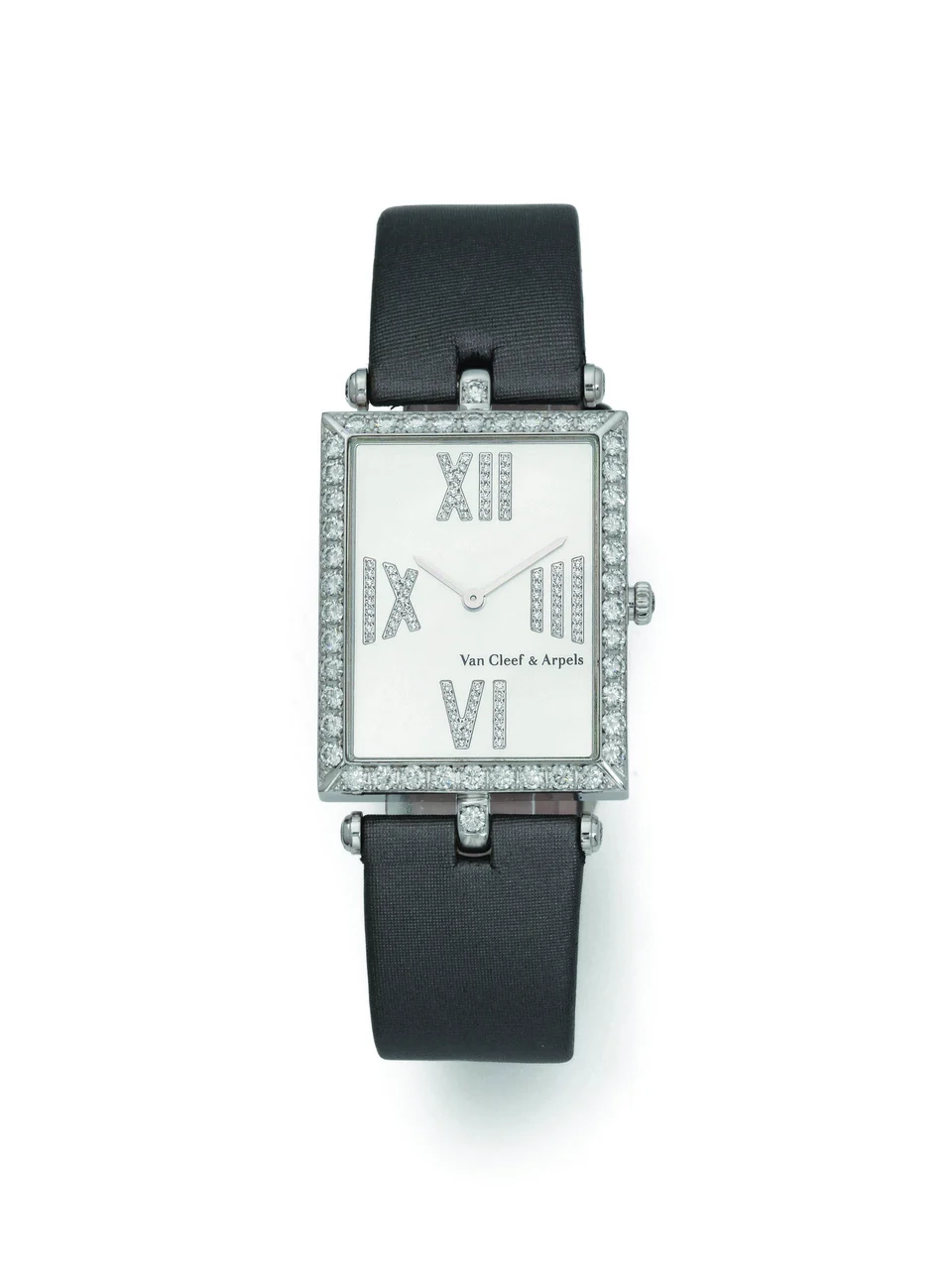 Van Cleef & Arpels Ref. HH 12506, Quartz; “ Arpels”; 18K white gold and diamonds kol saati