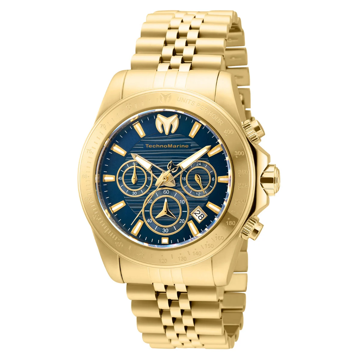 Invicta TechnoMarine Manta Ray Watch - 42mm. Gold (TM-219024) 42 mm kol saati