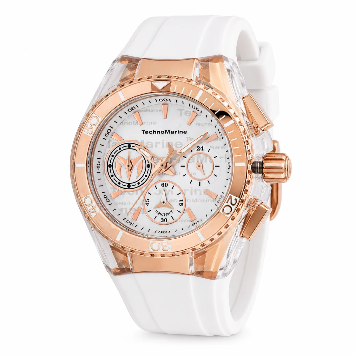 Technomarine Cruise California Watch w/ Mother of Pearl Dial - 40.57mm, White (TM-120032) kol saati