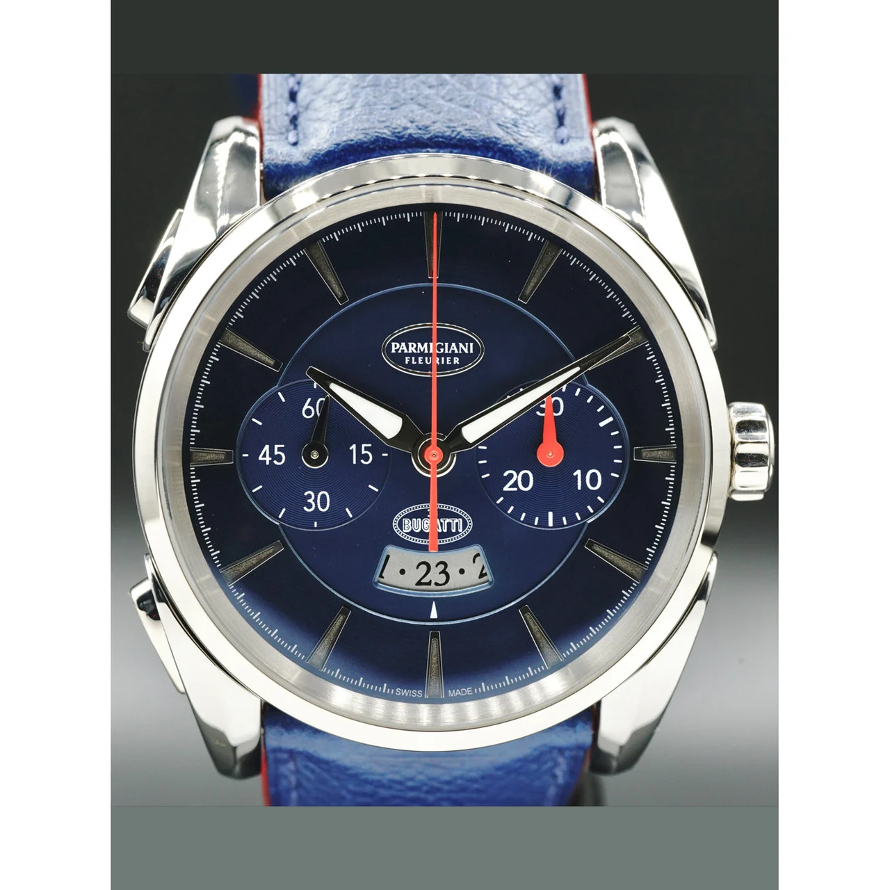 Parmigiani Fleurier Bugatti Aerolithe Titane White Gold Abyss 210000072069 41 mm kol saati