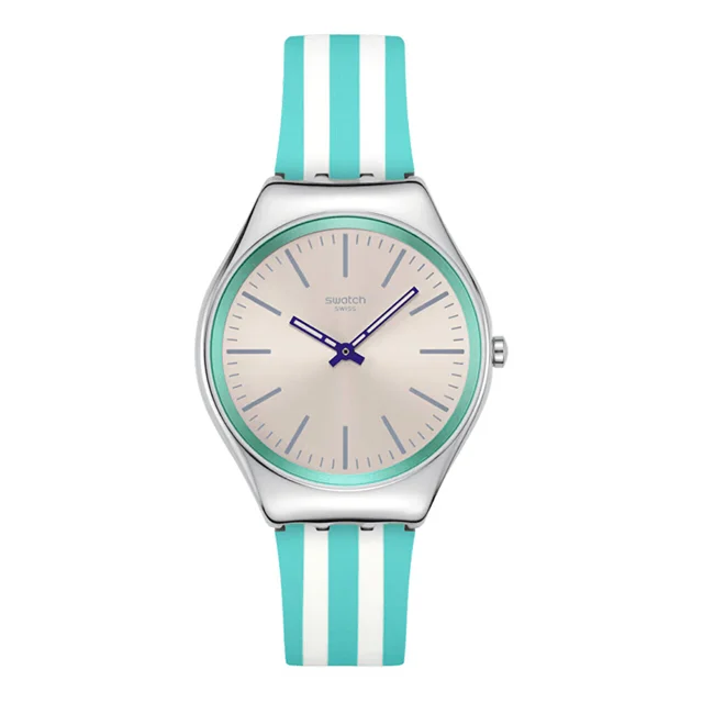Swatch Skin Beach Hour SYXS160 Paslanmaz Çelik Quartz Saat kol saati