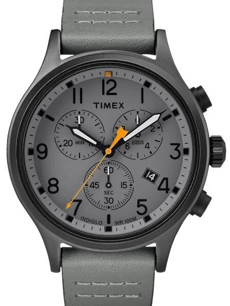 Timex Allied Quartz Chronograph with Grey Dial and INDIGLO Night-Light #TW2R47400VQ kol sa