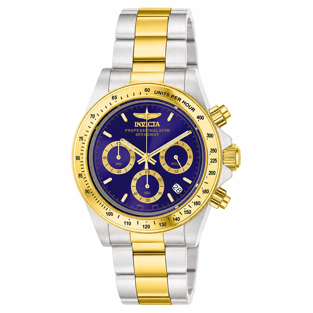 Invicta Speedway Torvane Watch - 39.5mm, Steel, Gold (3644) 39.5 mm kol saati