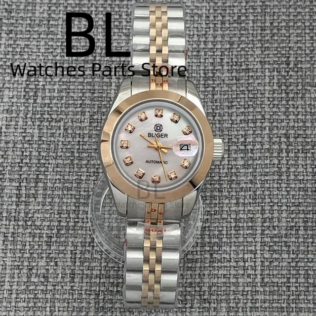 Tandorio Watch BLIGER Luxury Two Tone Rose NH05 Automatic Watch Sapphire Diamond 120000518