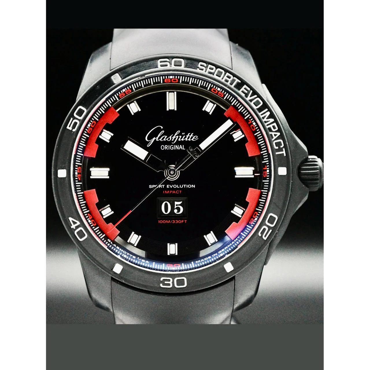Glashutte Original Glashütte Original 1-39-47-16-16-54 Sport Evolution Impact 210000056835 46 mm kol saati