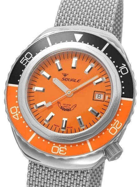 Squale meter Professional Swiss Automatic Dive watch with Sapphire Crystal #2002O-S kol sa