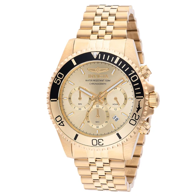 Invicta Pro Diver Titan Watch - 43mm. Gold (48118) kol saati