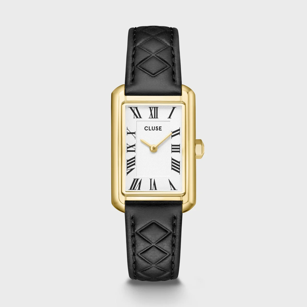CLUSE Belisenna Watch Leather, Black Quilted, Gold Colour CW15005 kol saati