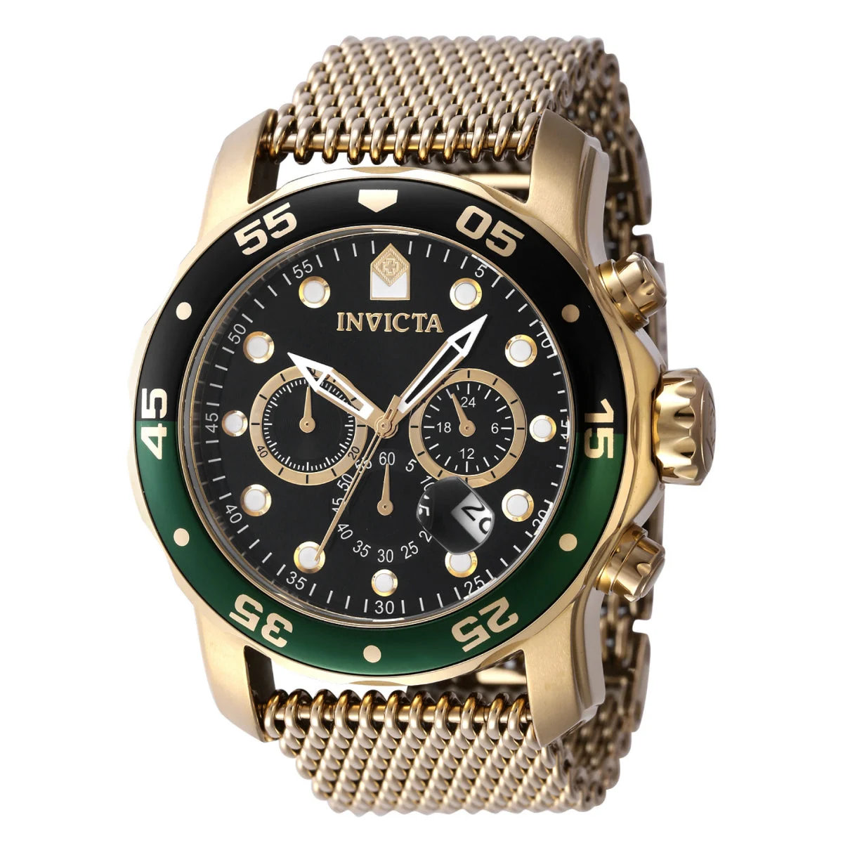 Invicta Pro Diver Atlas Watch - 48mm. Gold (47632) 48 mm kol saati