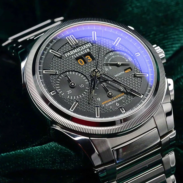 Parmigiani Fleurier Parmigiani Flourier Tondagraph GT Chrono Grey Dial Stainless kol saati
