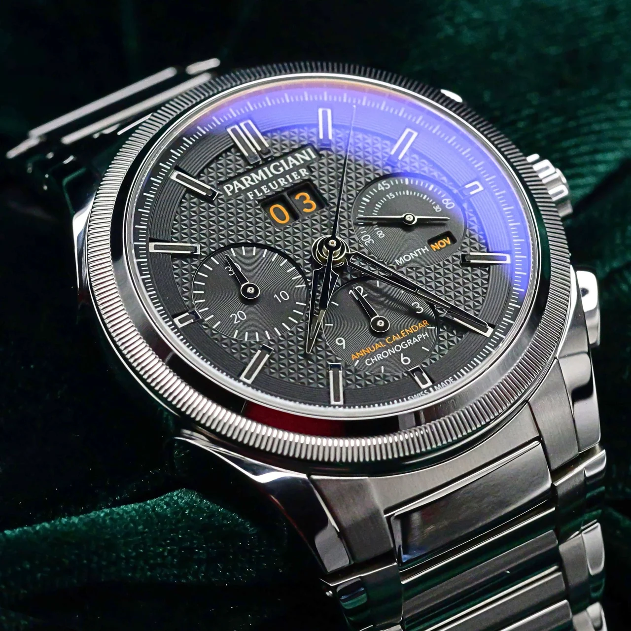Parmigiani Fleurier Parmigiani Flourier Tondagraph GT Chrono Grey Dial Stainless 42 mm kol saati