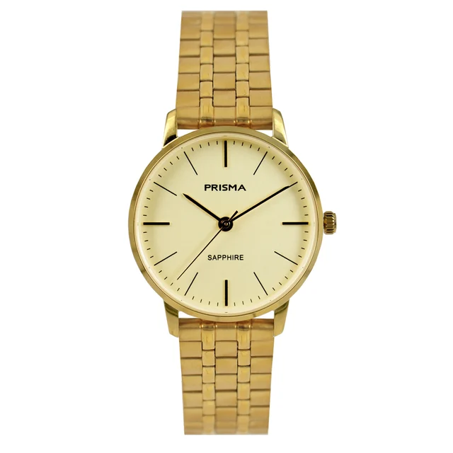 Prisma Watch P.2091 IPG double Stainless steel Champagne kol saati