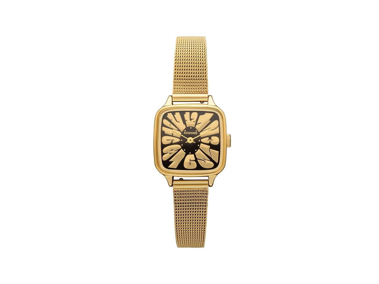 Komono Kate Flower Royale Gold Black KOM-W4210 kol saati