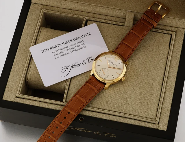 H. Moser & Cie. - Moser & Cie. - Ref. 321.503, gold escapement, stop-seconds, power-reserv