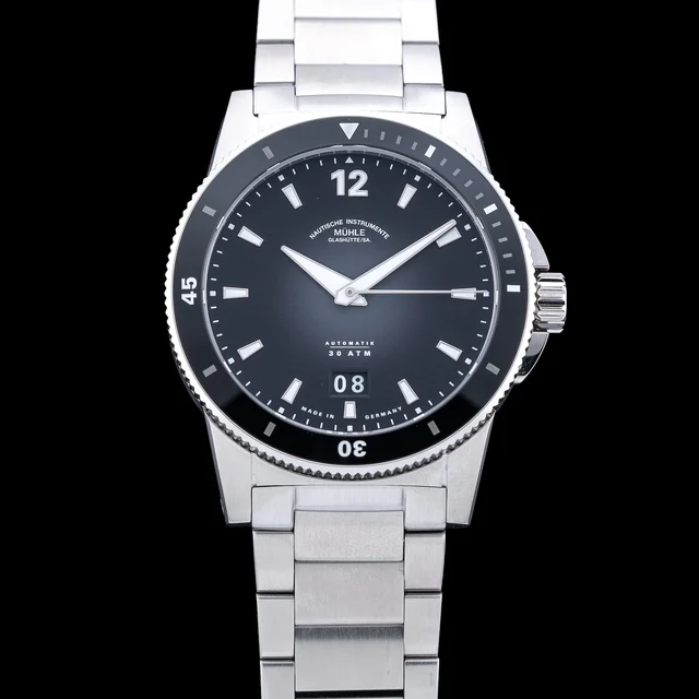 Muhle Glashutte Mühle Glashütte Sportivo Big Date M1-52-43-MB 210009N43715 kol saati