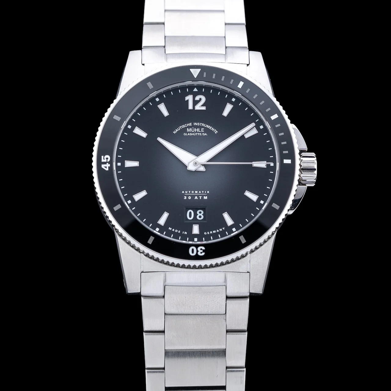 Muhle Glashutte Mühle Glashütte Sportivo Big Date M1-52-43-MB 210009N43715 42 mm kol saati