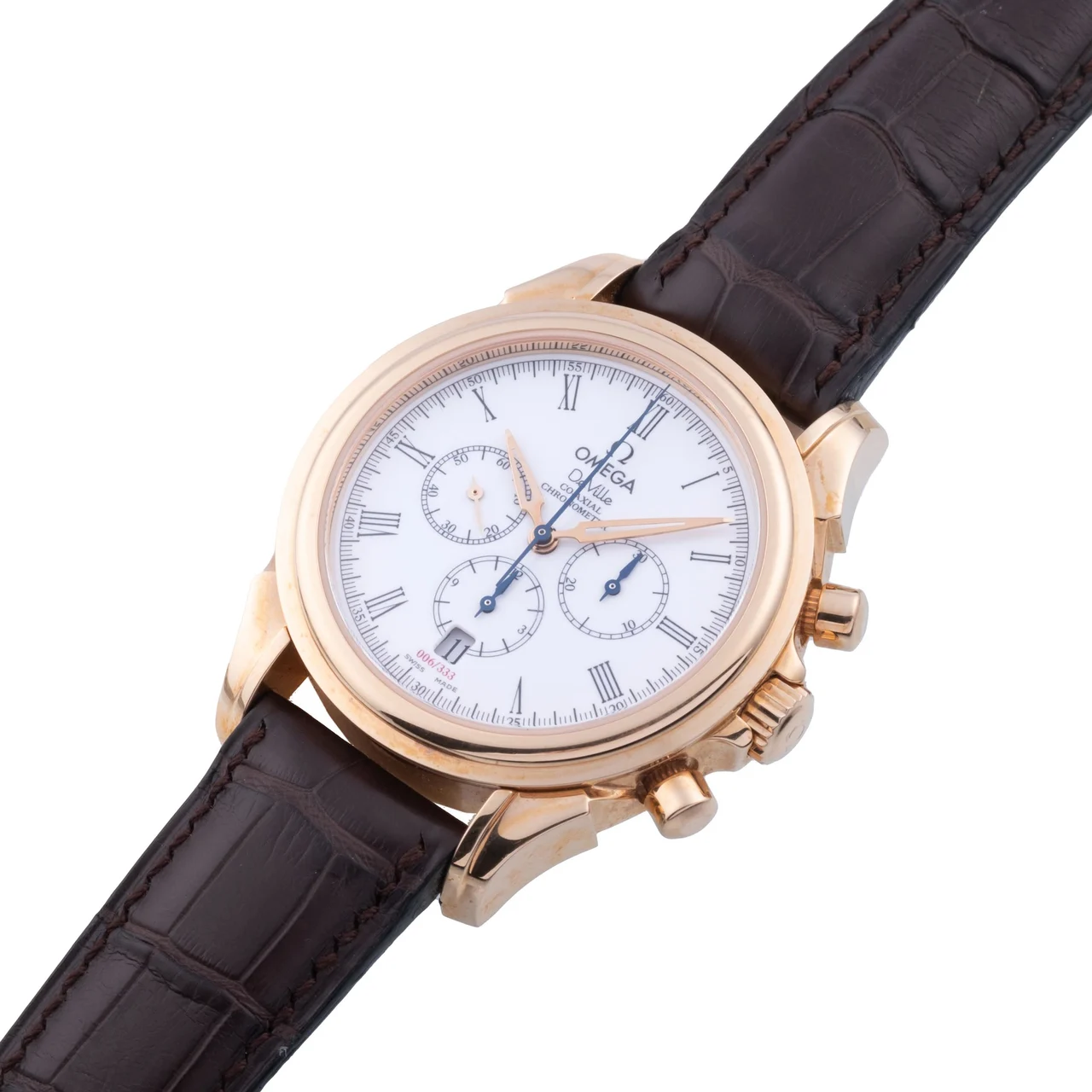 OMEGA OMEGA, REF. 4643.20.32, DE VILLE, CO-AXIAL CHRONOMETER, No. 006/333, PINK GOLD kol saati