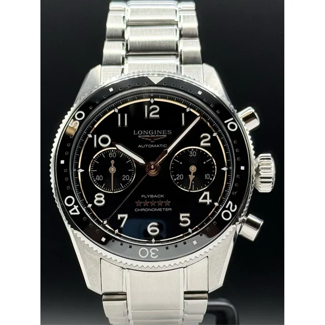 Longines Spirit Flyback Black Dial on Bracelet 210000083570 kol saati