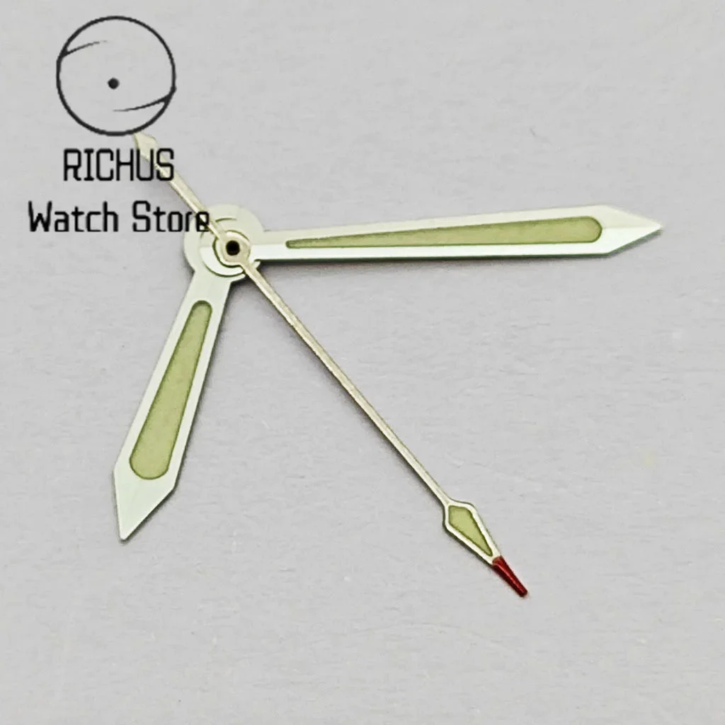 Tandorio Green Luminous Watch Hands Fit NH35 NH36 ETA2836 2824 Miyota 8215 8205 821A Mingzhu DG2813 3804 PT5000 Movement 14:201659817 kol saati