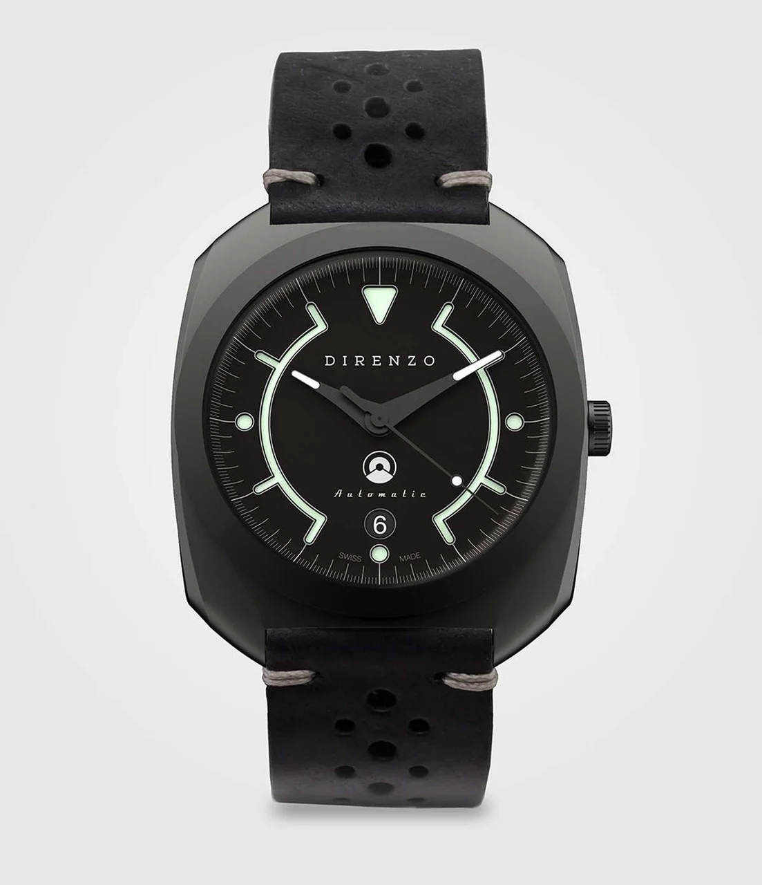 Direnzo DRZ 02 black – date (PVD) 41 mm kol saati